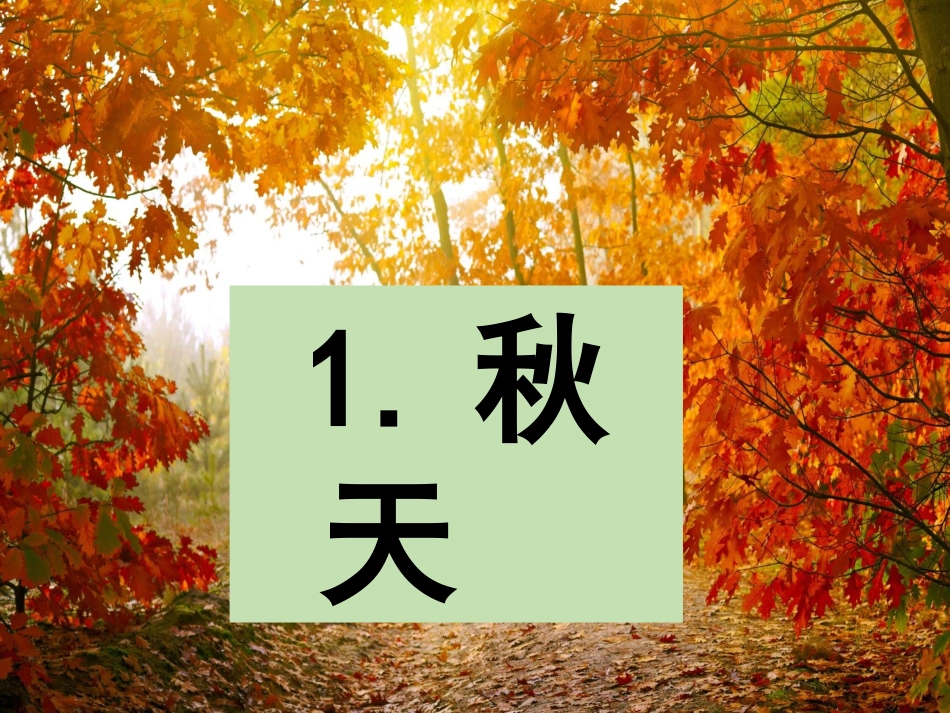 2017秋部编版一年级上册精品课件1秋天_第3页