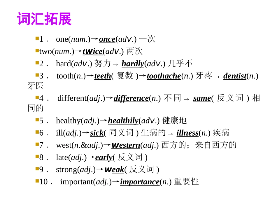 【聚焦中考】2014届中考英语八上Units1-2（考点精讲+考点跟踪突破+13年中考试题示例）课件人教新目标版_第3页