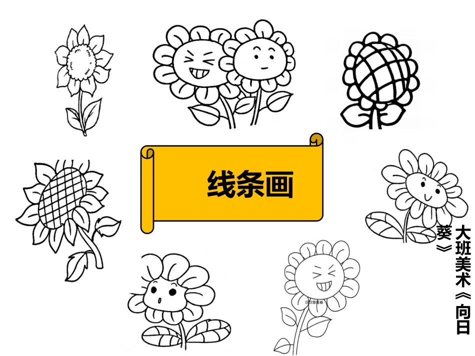 大班美术《向日葵》课件_第1页