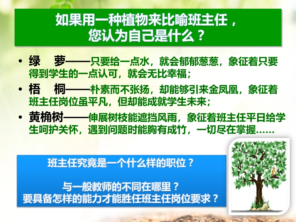 D德育微讲座—班主任的专业素养与五重境界（陈卫）20170418_第2页