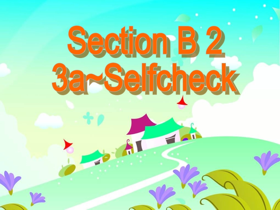 人教版八年级英语上册Unit1SectionB（3a-Selfcheck）课件_第3页