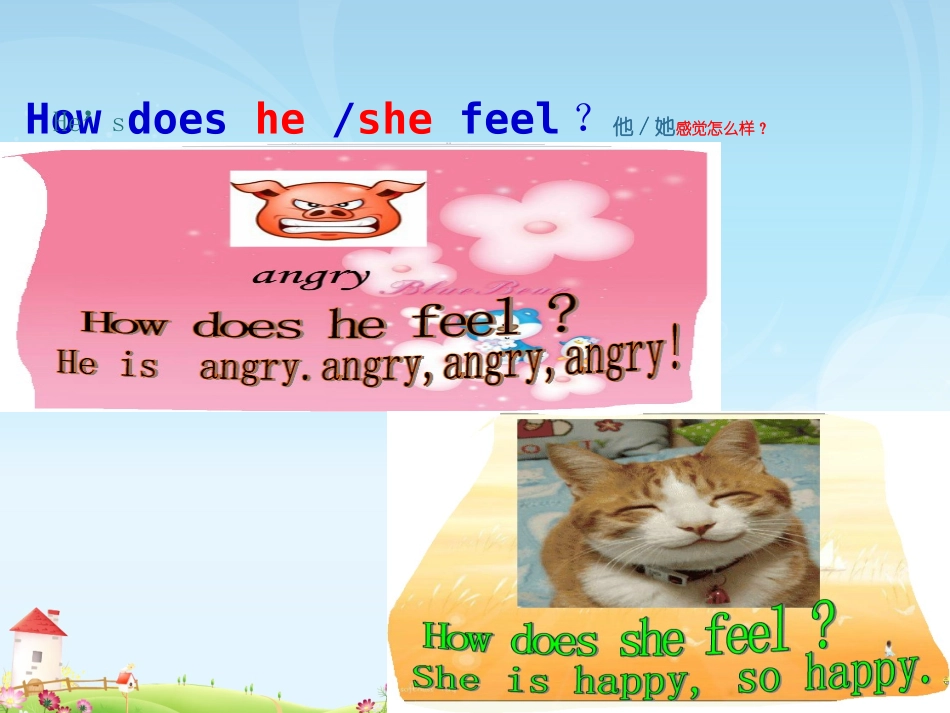 新人教版PEP六年级英语上Unit_6_How_do_you_feel_Part_A_Let's_talk_第2页