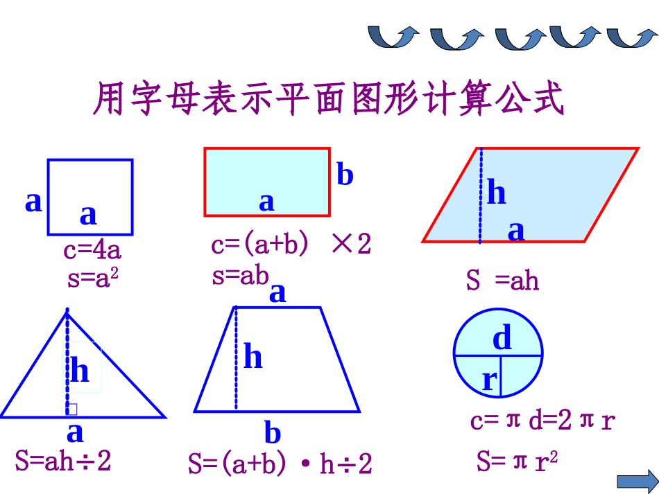 《式与方程的整理与复习》课件(1)_第2页