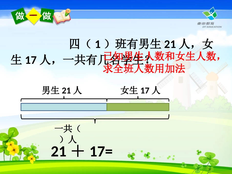 新人教版数学四年级下册加减法的意义和各部分间的关系_第2页