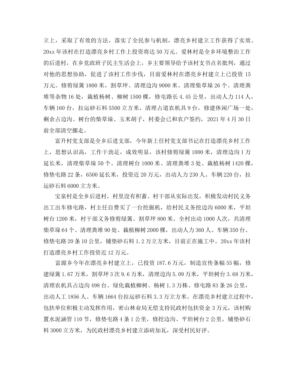 年度工作参考总结-年度美丽乡村建设工作参考总结 _第2页