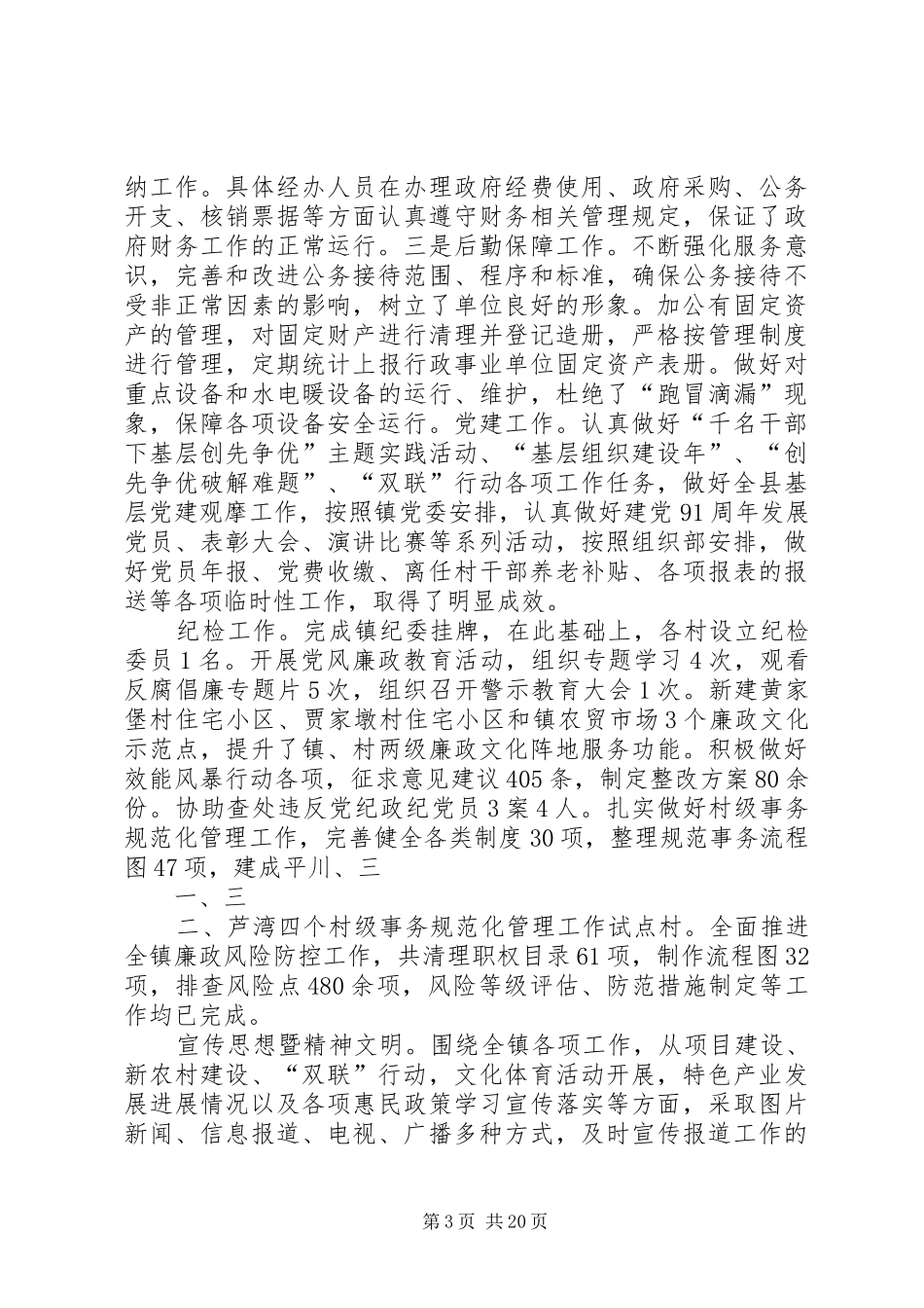 党政综合办公室工作总结 _第3页