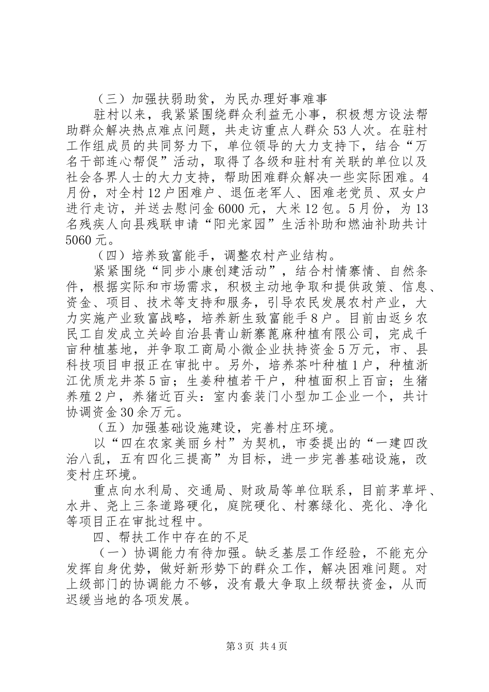 20XX年乡村同步小康工作总结范文_第3页