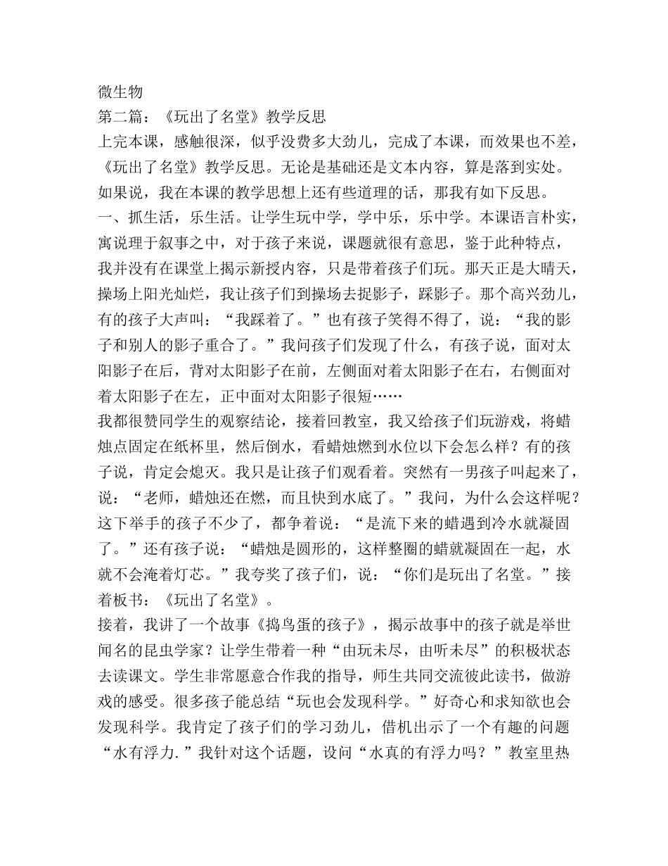 玩出了名堂教学设计 _第3页