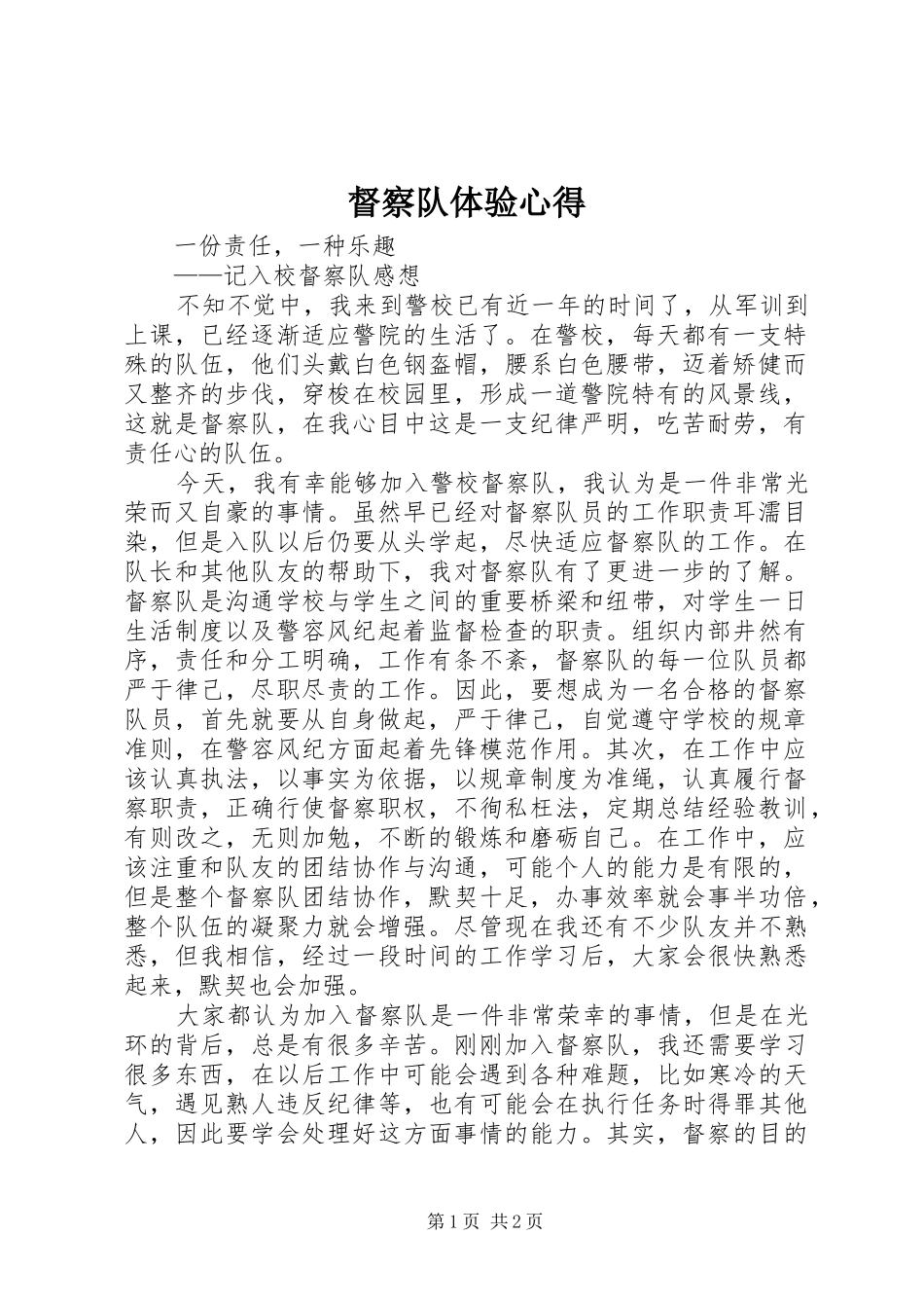 督察队体验心得_第1页