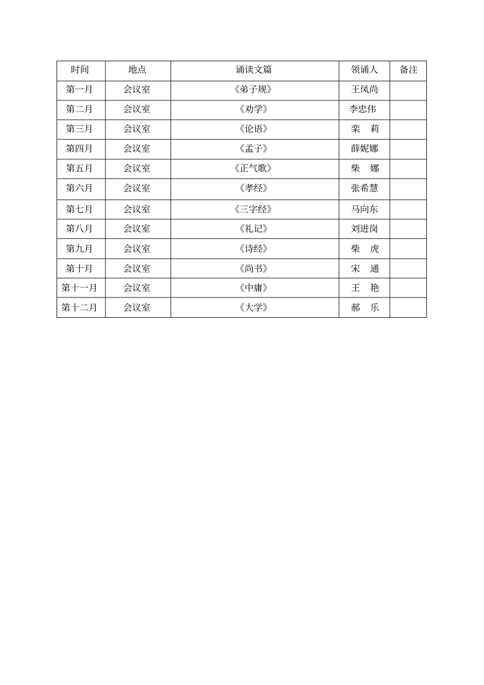 道德经典诵读年工作方案_第3页