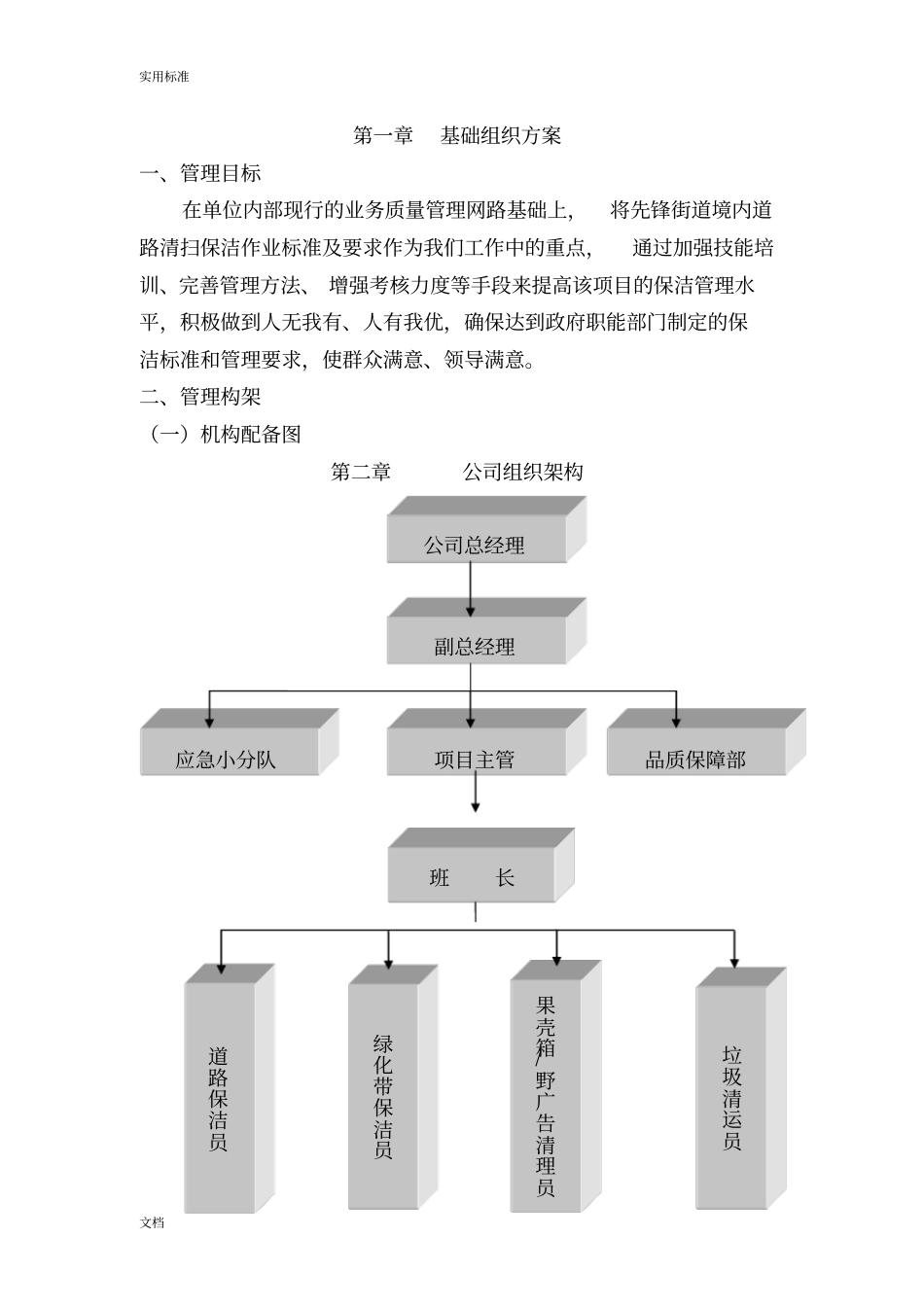 道路保洁施工方案设计_第1页