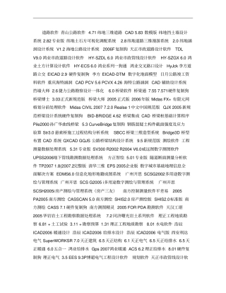 道路设计软件概要