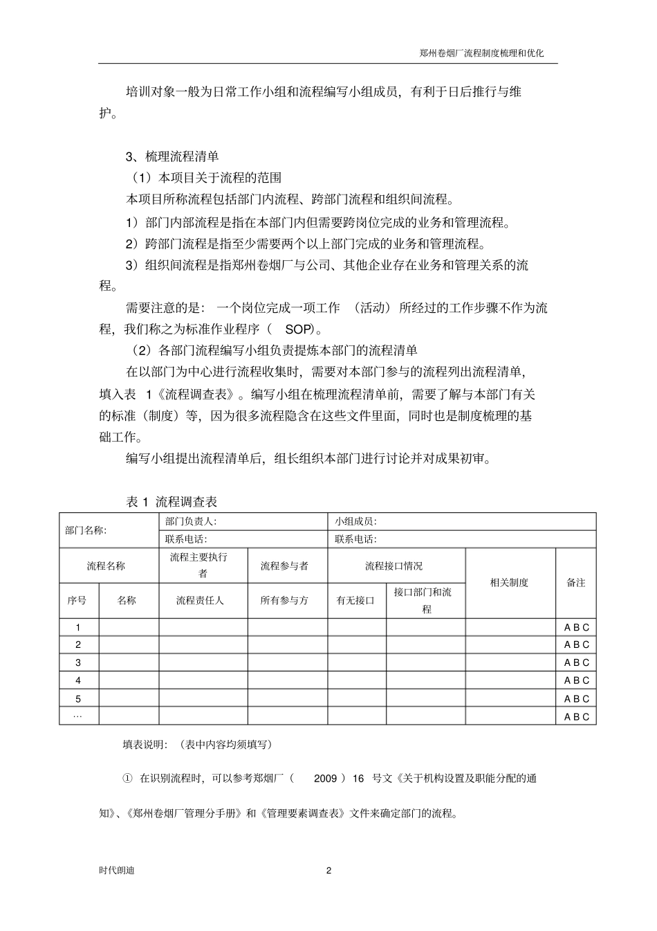 郑州卷烟厂流程制度梳理和优化方案_第2页