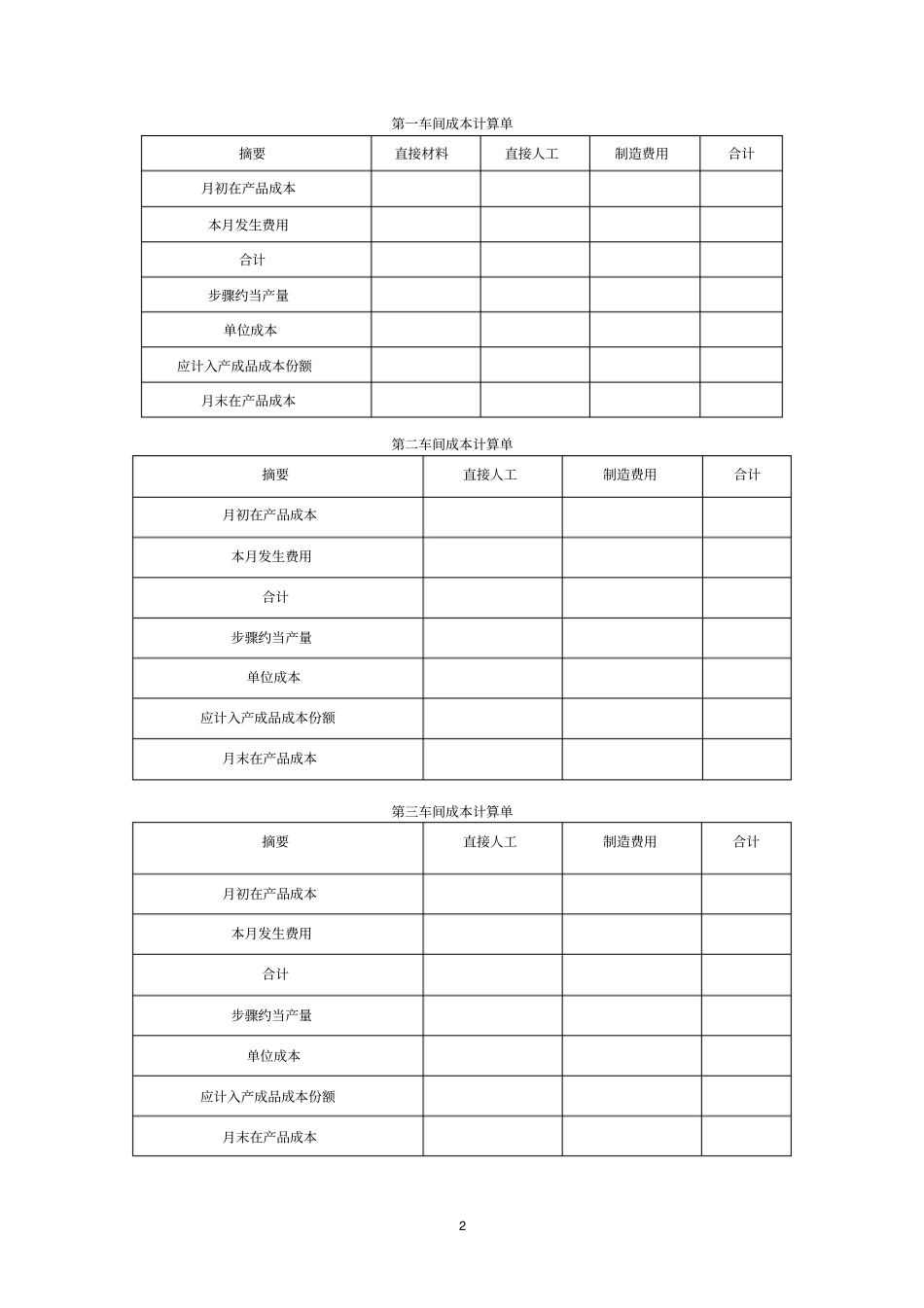 郑老师的学生习题成本会计_第2页
