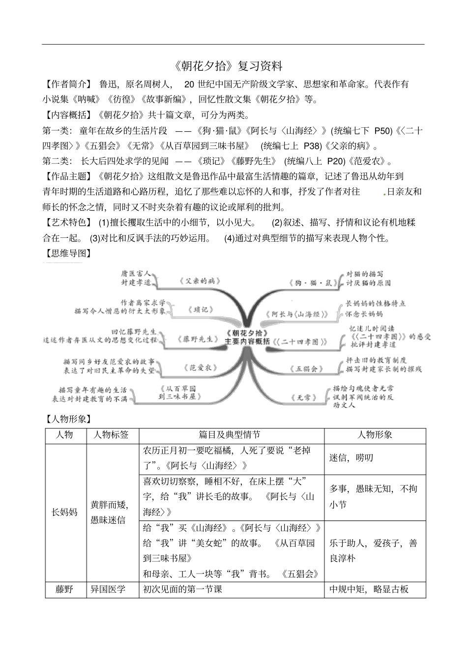 部编版七年级上册名著导读与练习_第3页