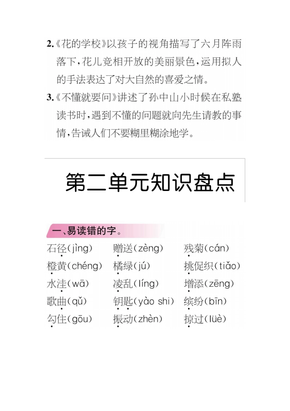 部编版三年级上册语文知识汇总_第3页