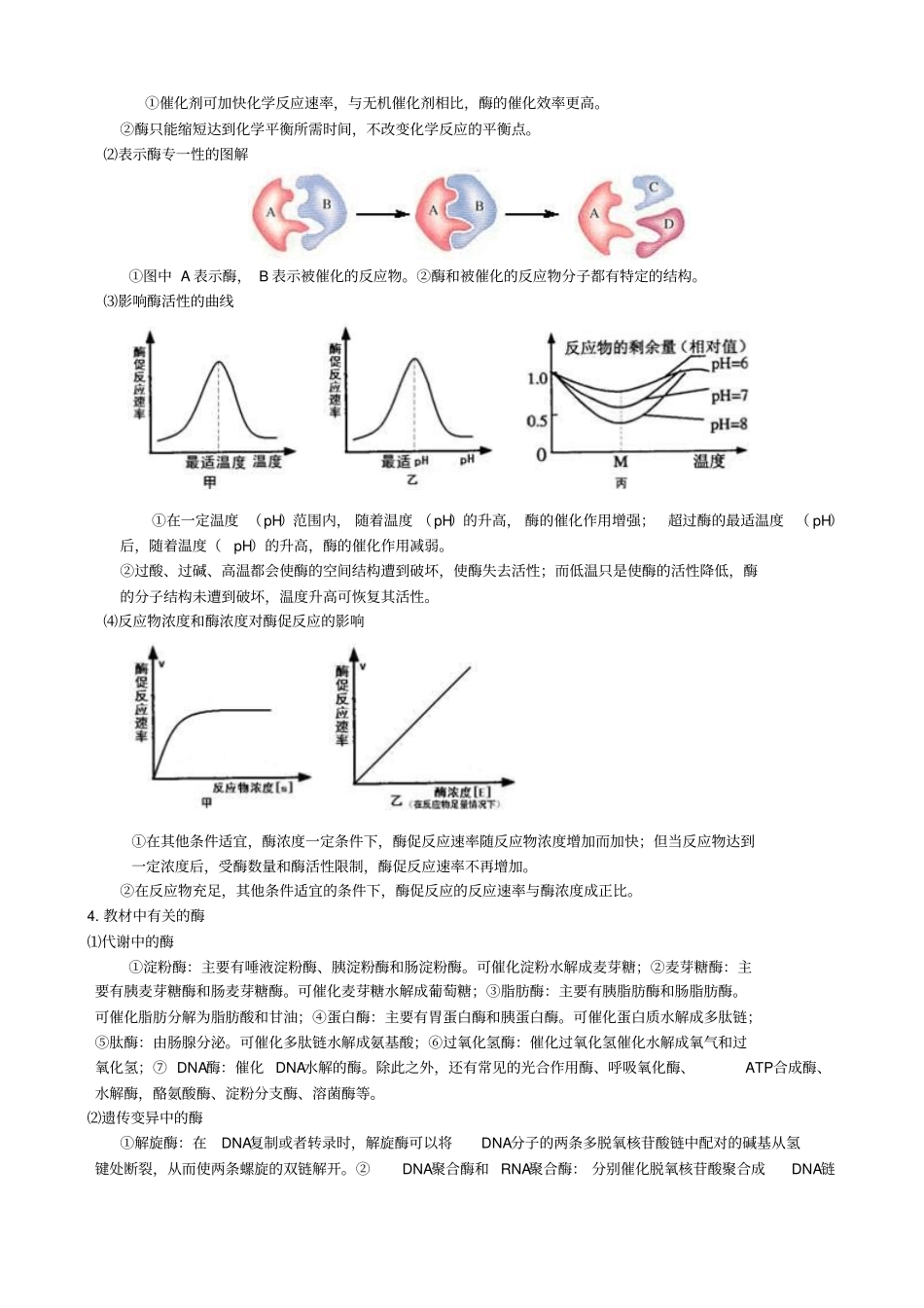酶专题知识归纳与透析资料_第2页