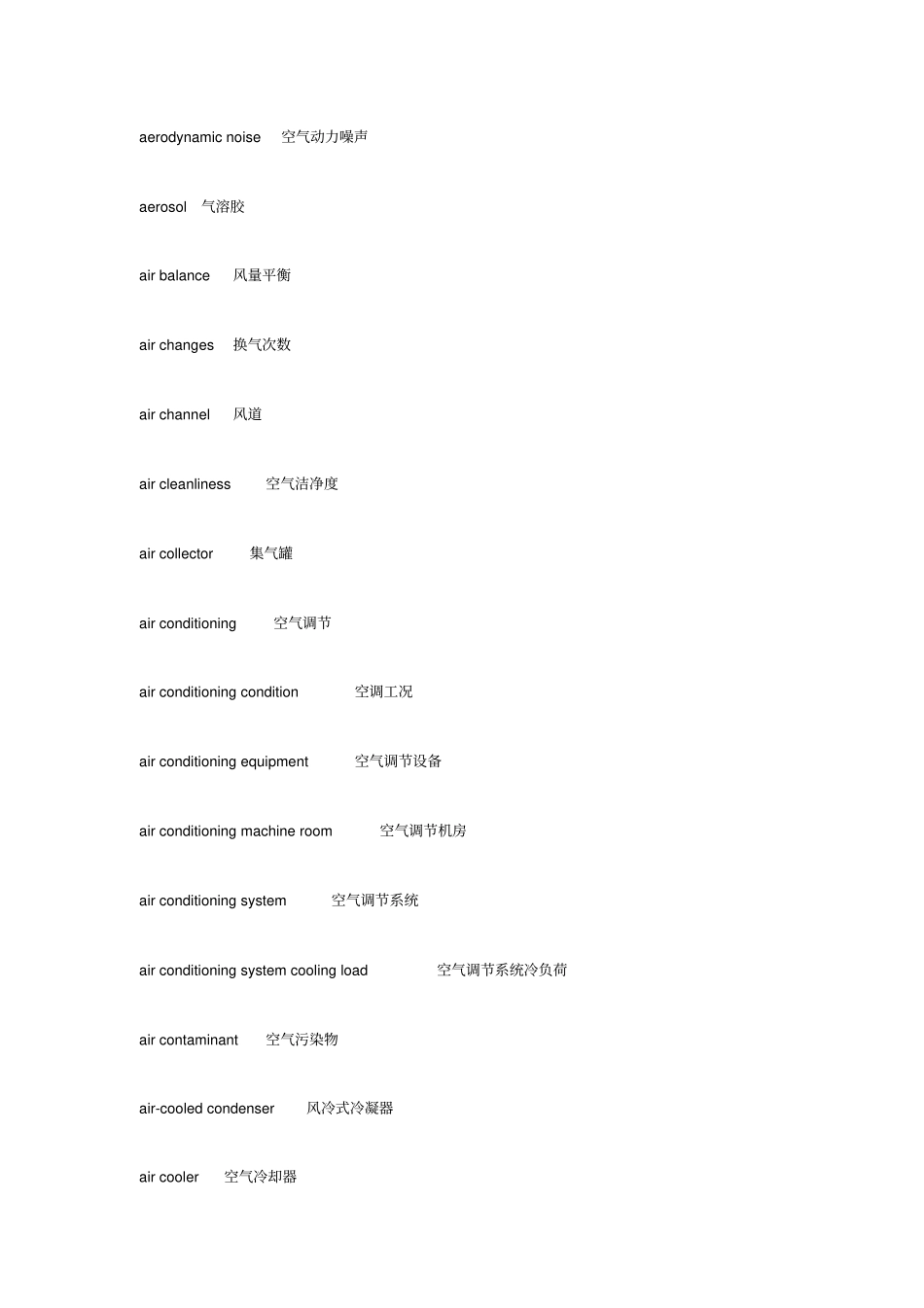 采暖通风与空气调节术语标准中英文对照_第3页