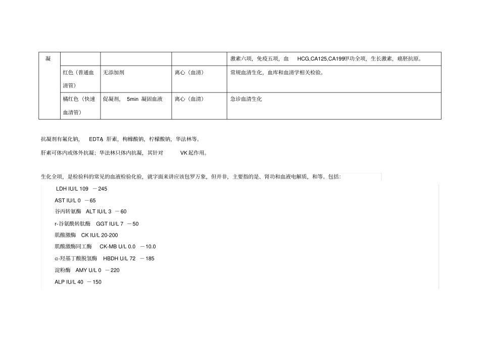 采血管类型和用途总结-简洁明了_第2页