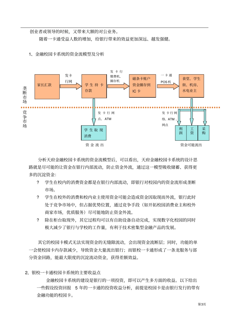 金融校园卡系统银行投资分析_第3页