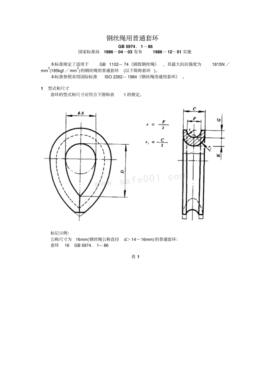 钢丝绳用普通套环_第1页