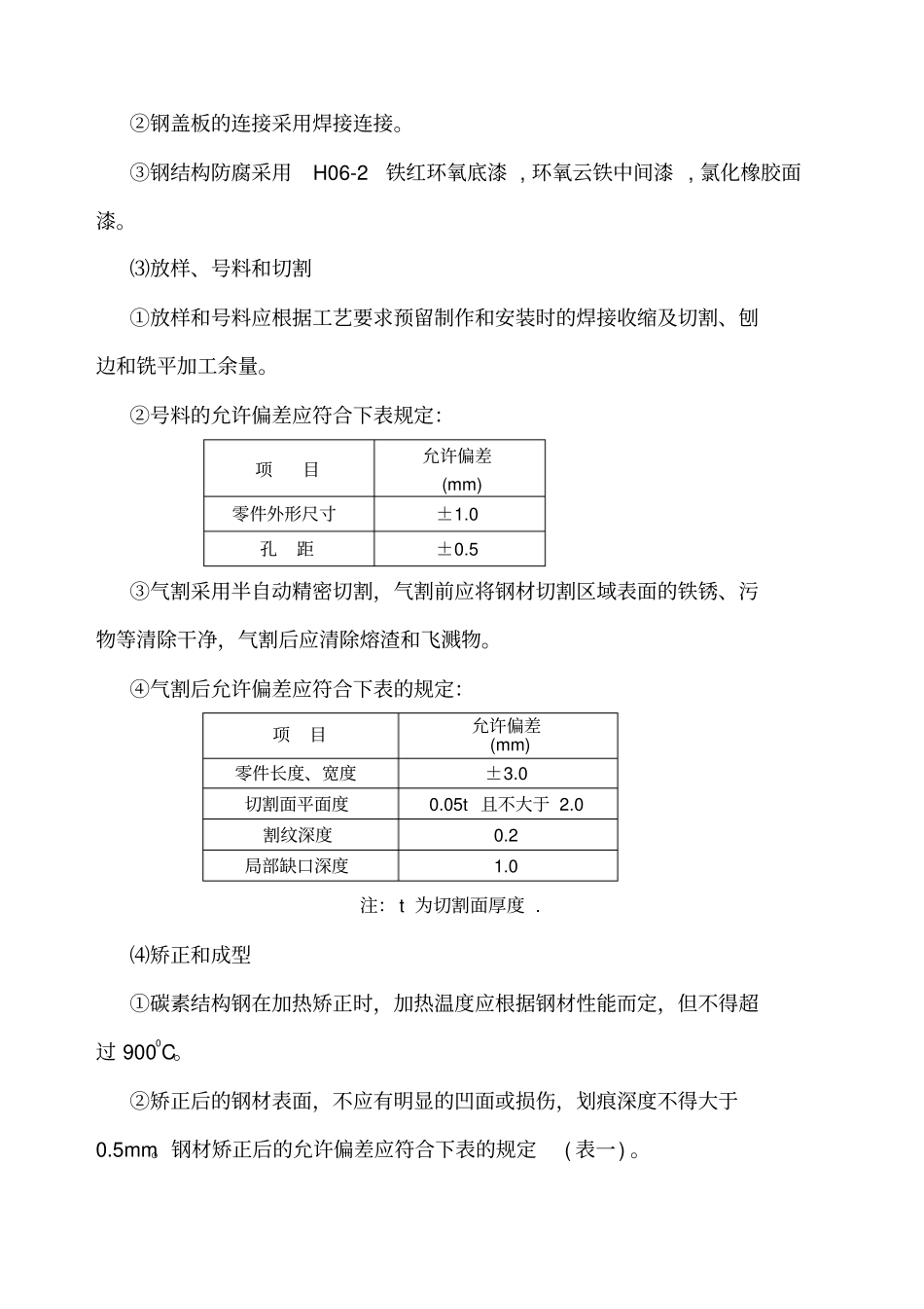 钢平台沟盖板制安施工方案_第2页
