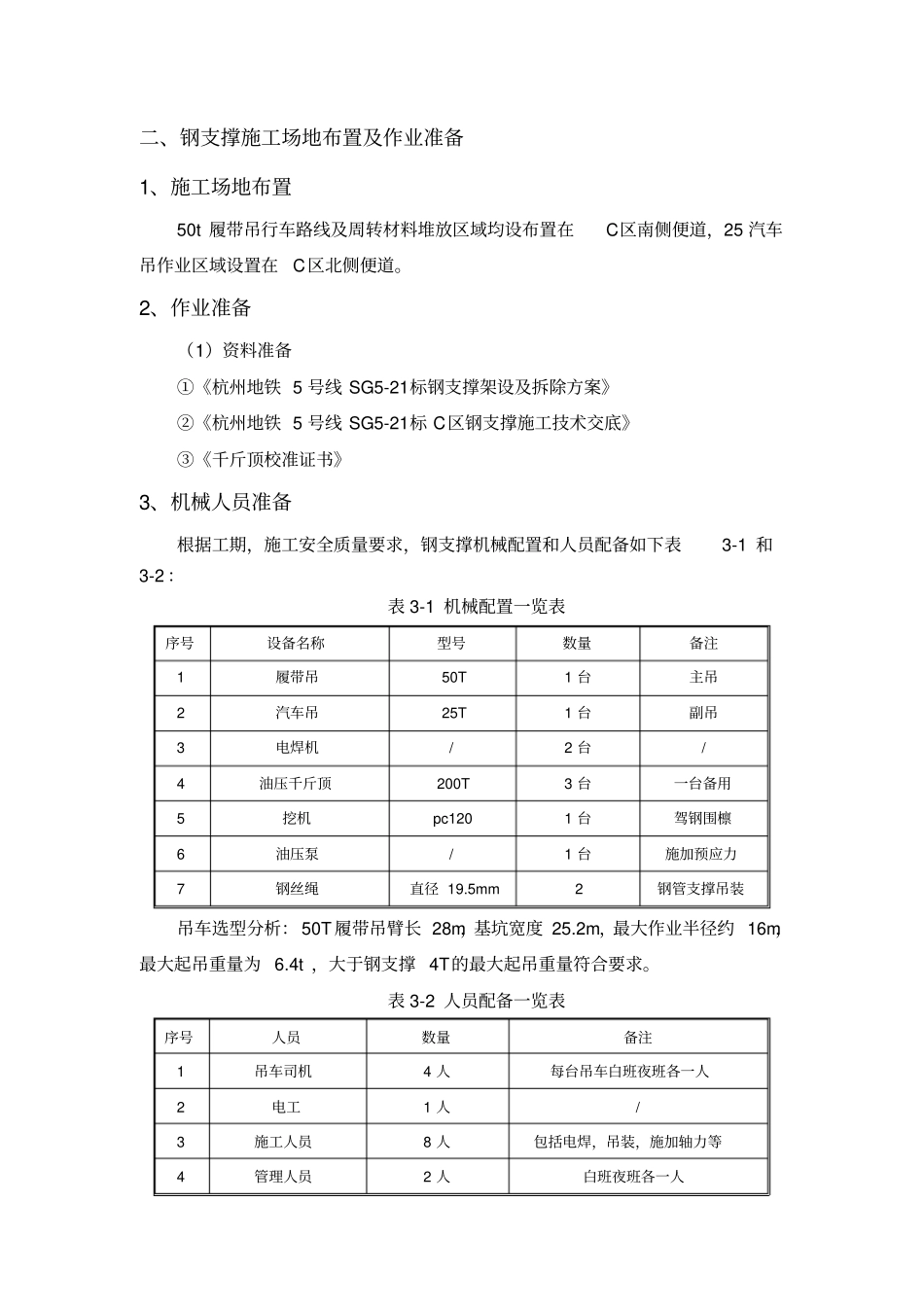 钢支撑施工技术交底讲解_第2页