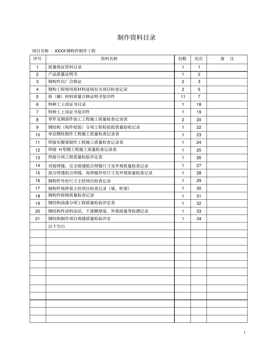 钢构件制作资料讲解_第1页