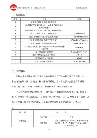 钢筋施工方案新长城杯