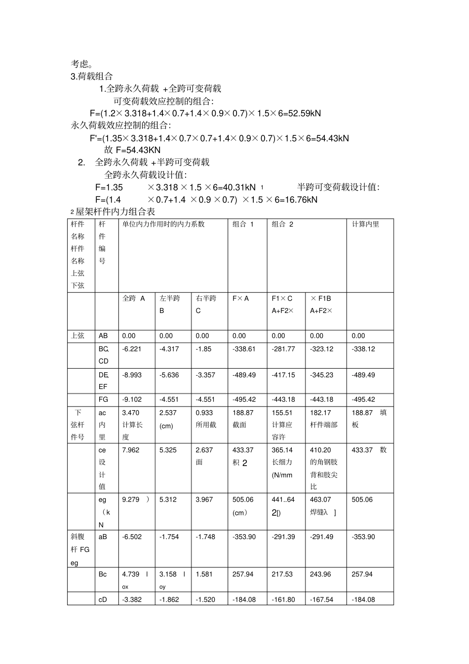 钢结构m梯形屋架设计实例_第2页