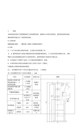 钢结构工程施工质量验收标准