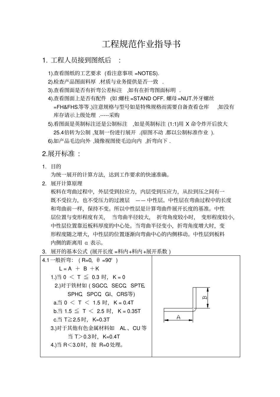 钣金展开类型与计算方法_第1页