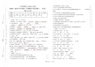 钳工工艺试题与答案