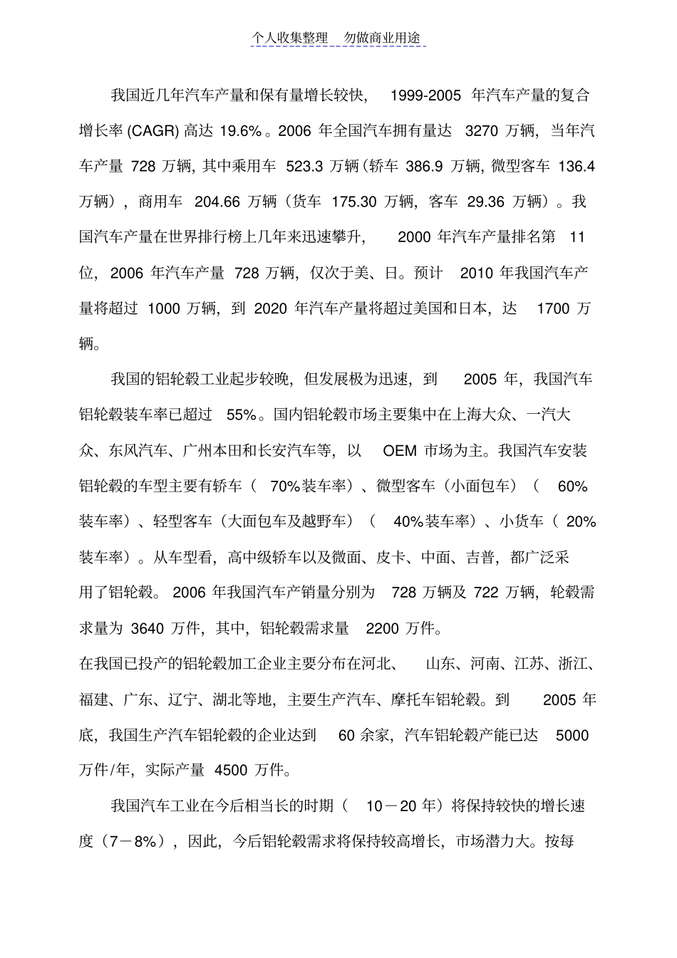 铝合金轮毂项目可研技术方案_第2页
