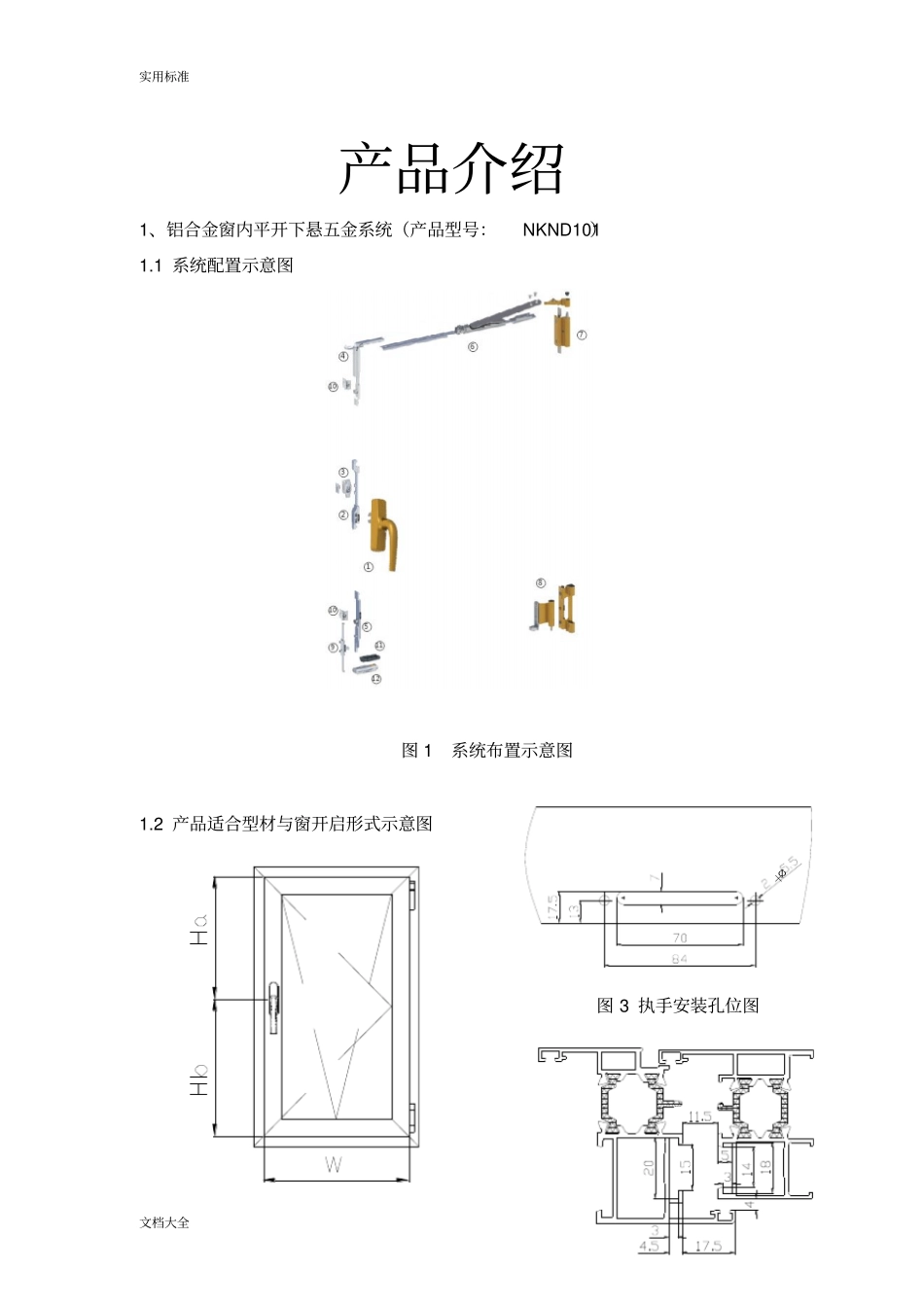 铝合金门窗产品技术实用标准_第1页