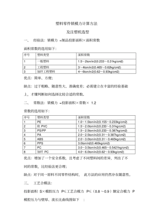锁模力计算方法