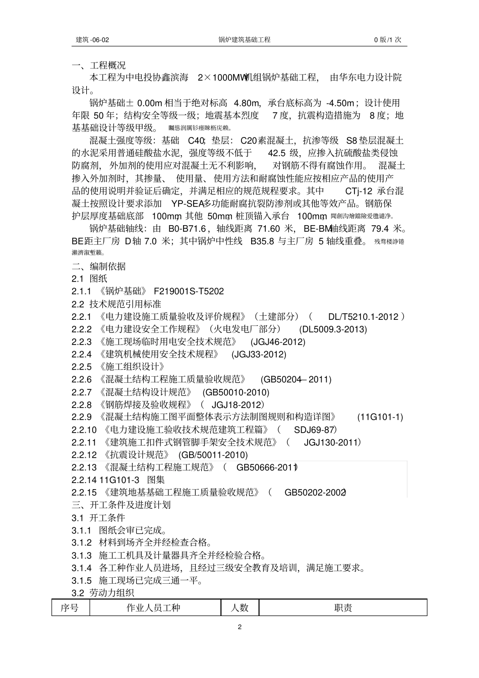 锅炉基础工程施工方案_第2页