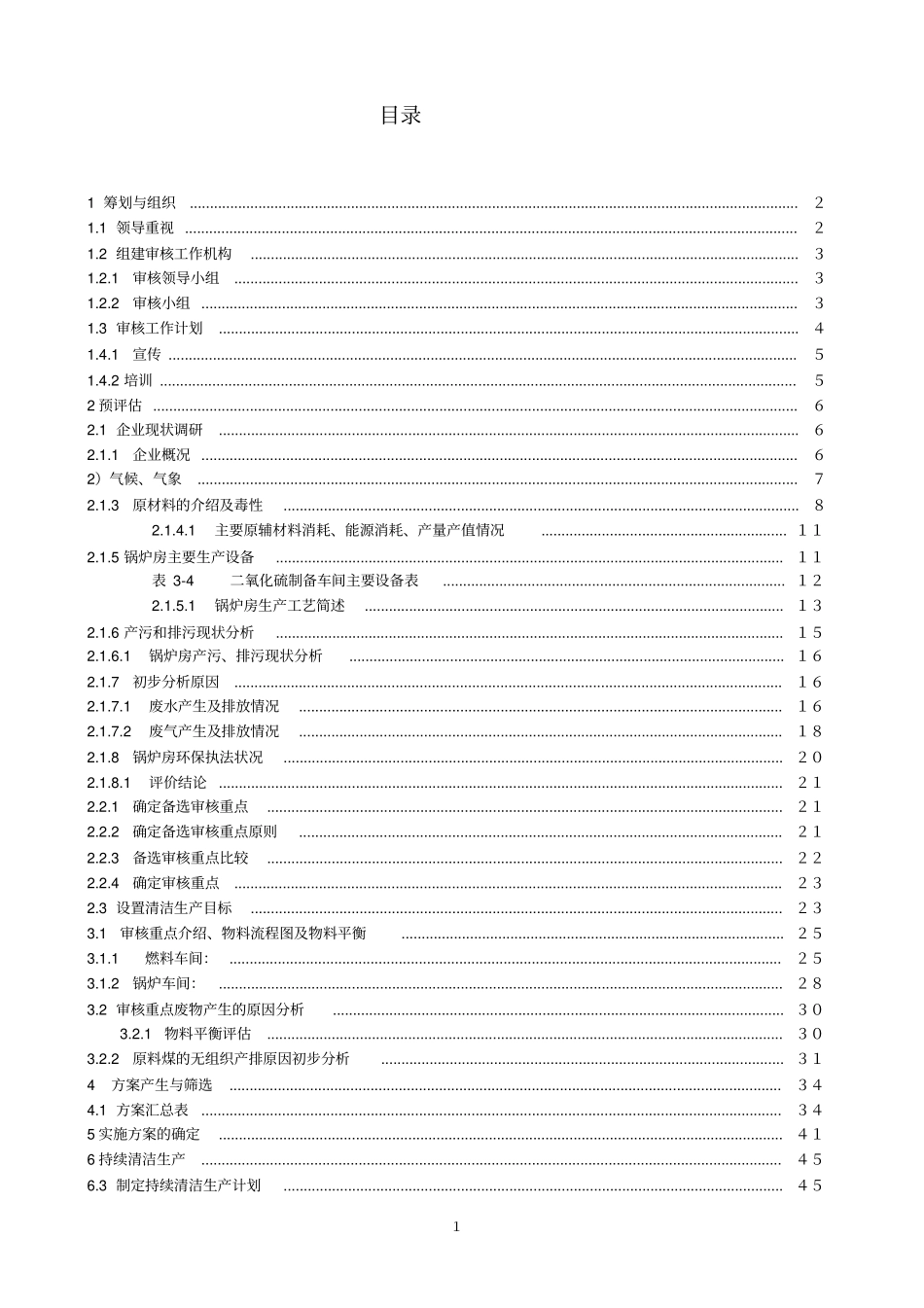 锅炉清洁生产审核报告讲解_第1页
