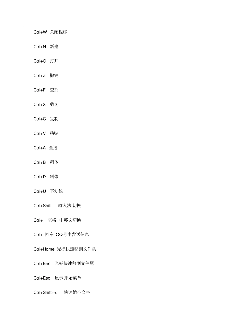 键盘快捷键大全_第2页