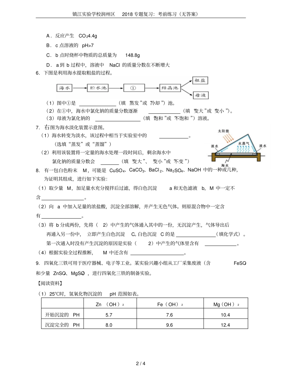镇江试验学校润州区2018专题复习：考前练习无答案_第2页