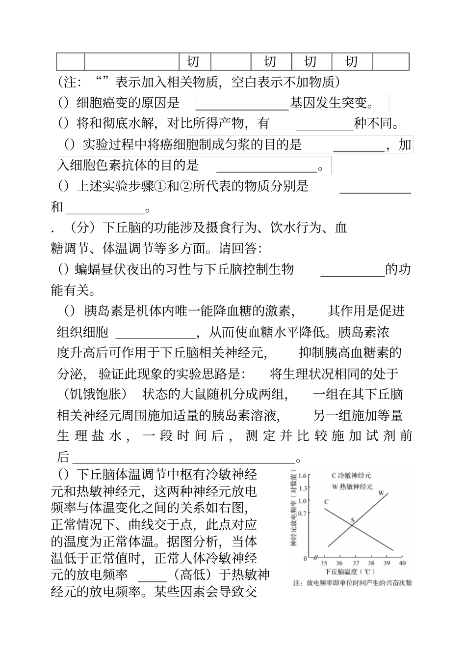 长春届四模理综测试_第3页