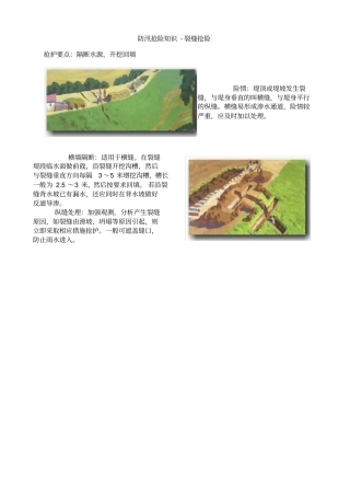 防汛抢险知识-裂缝抢险