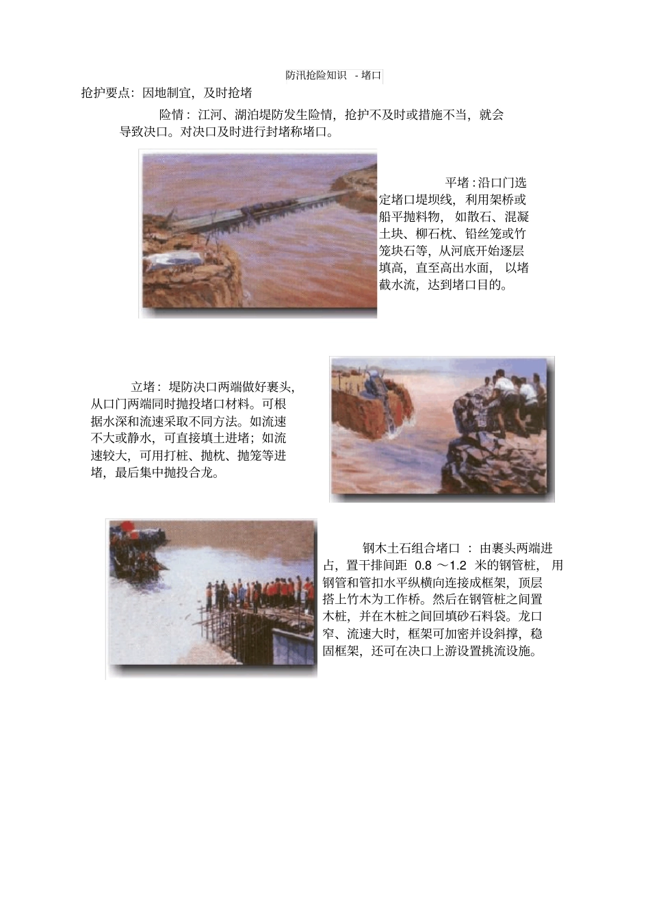 防汛抢险知识-堵口_第1页