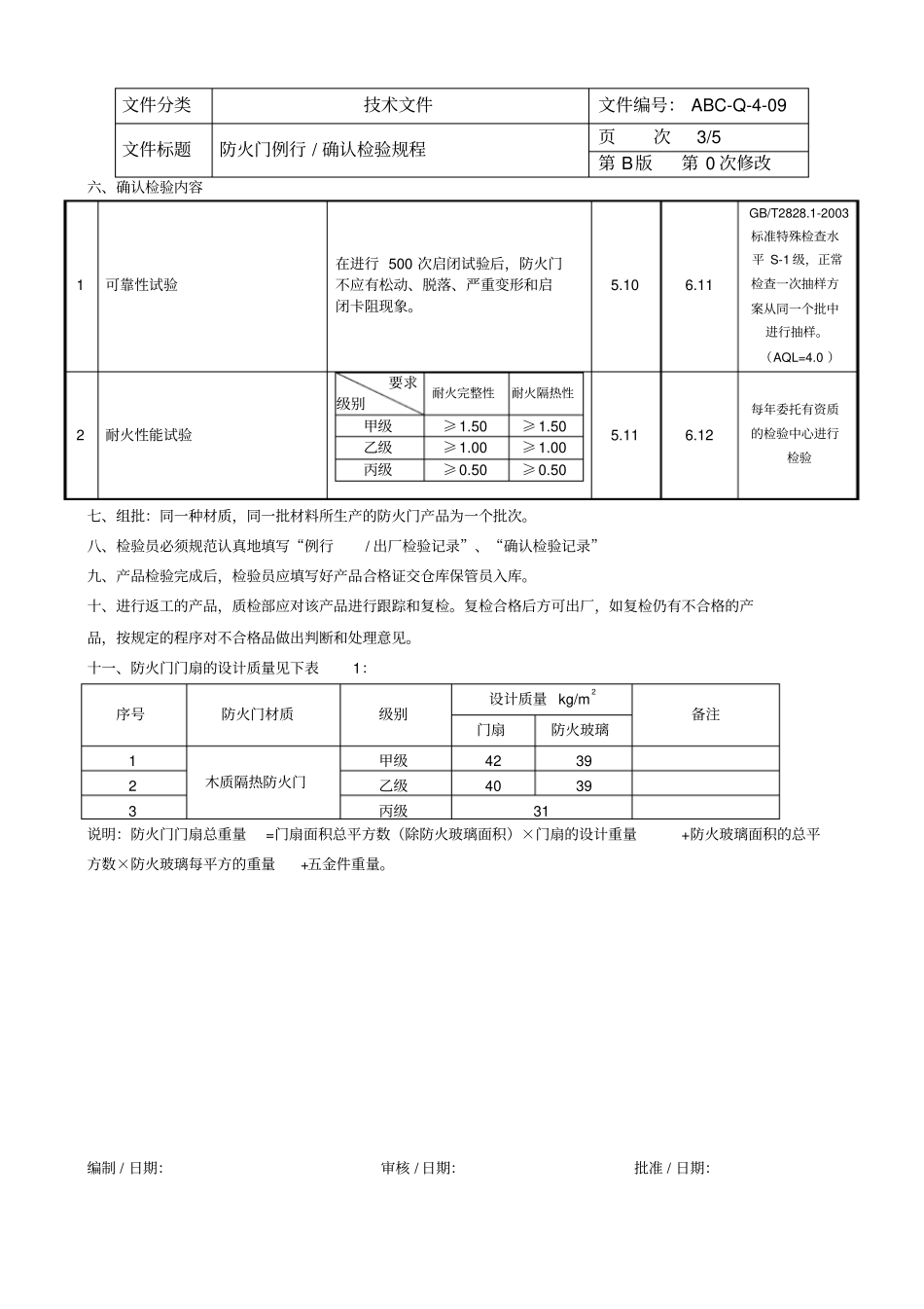 防火门例行确认检验规程_第3页