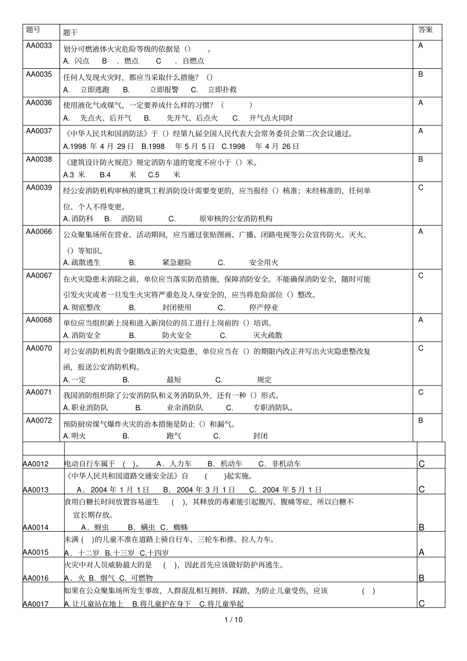 防火防爆测验考试题_第1页