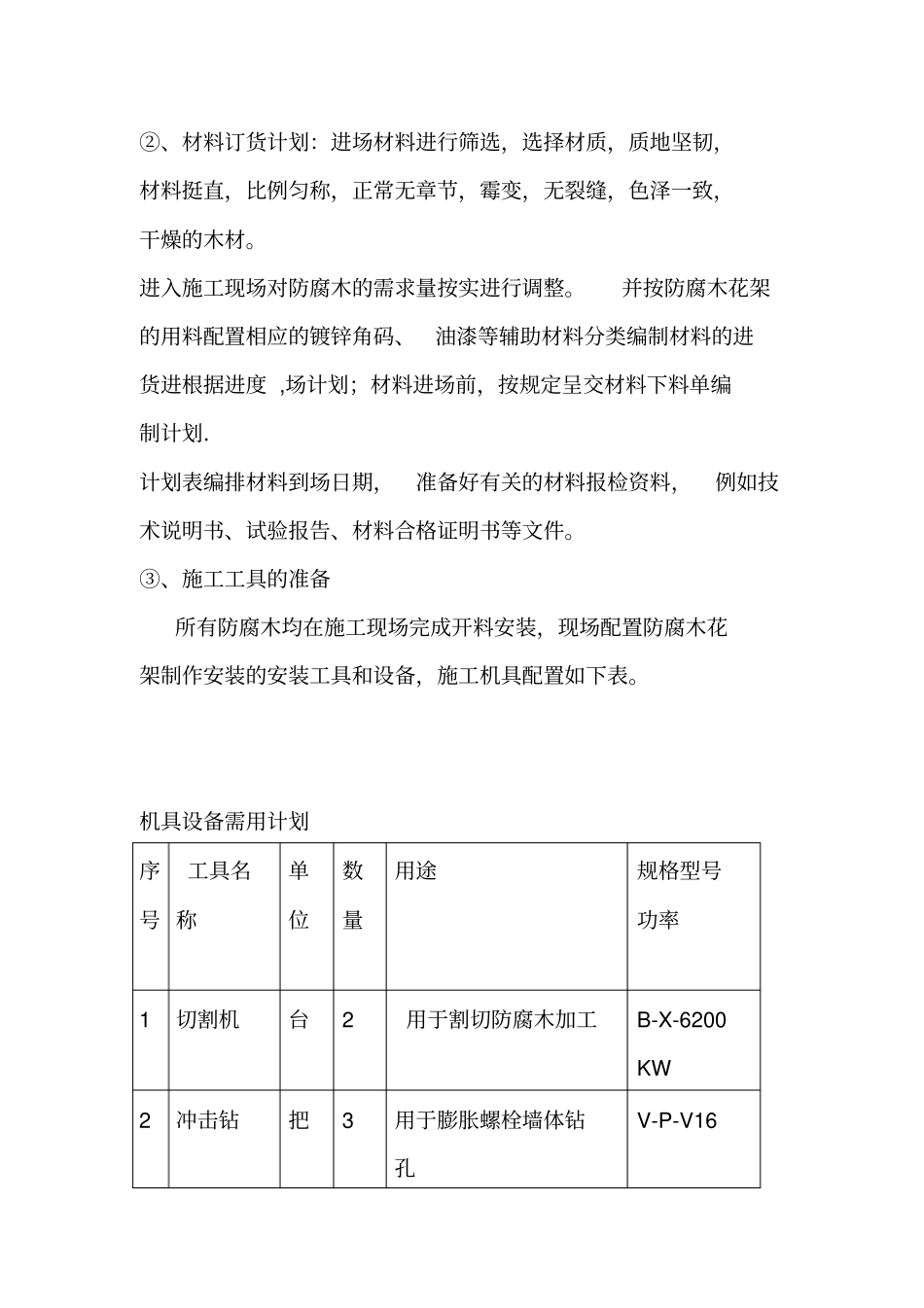 防腐木花架施工方案详解_第2页