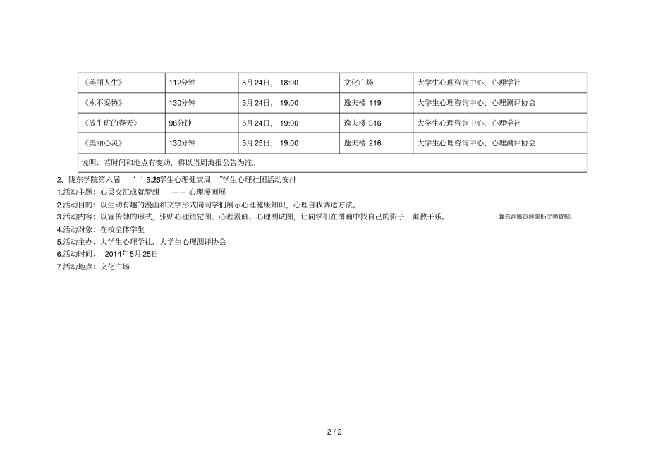 陇东学院第六届x2725x27大学生心理健康周活动_第2页