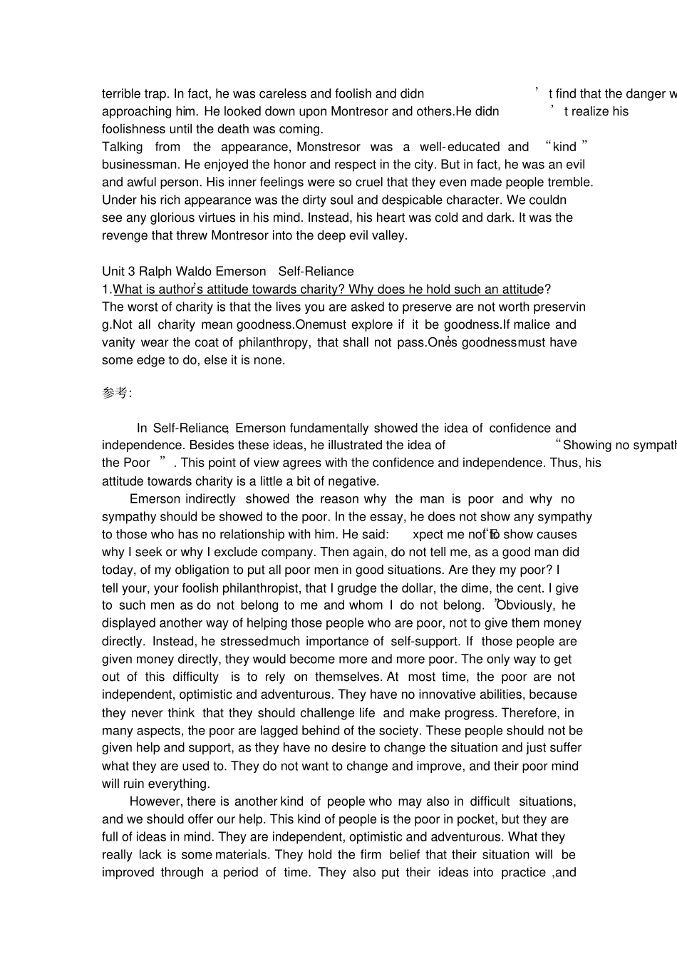 陶洁版-美国文学选读-第三版-课后习题答案_第3页