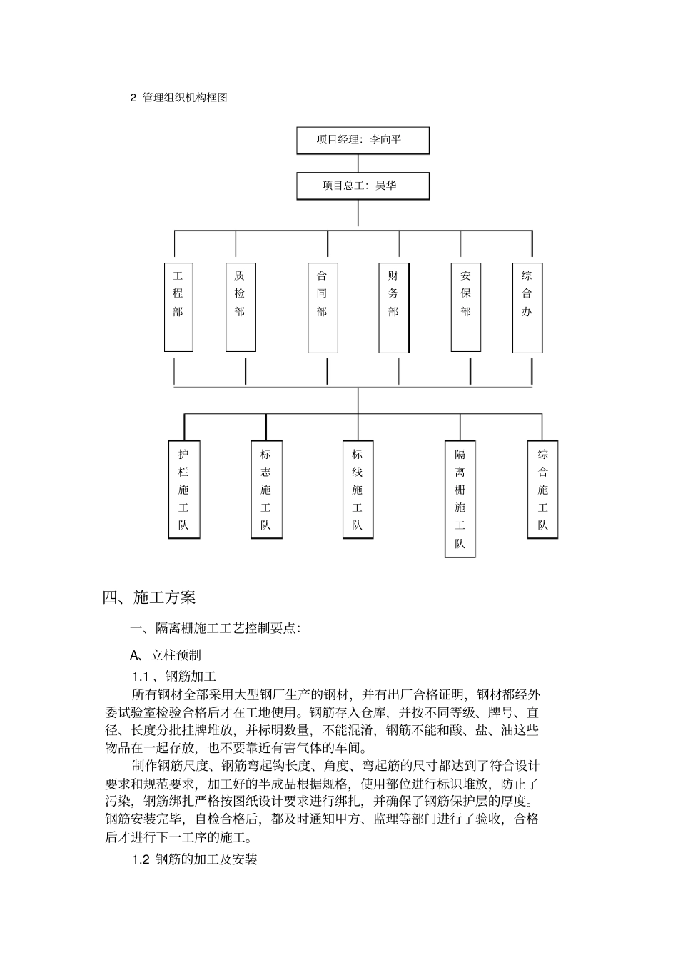 隔离栅施工方案_第2页