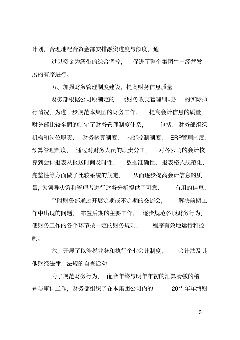 集团公司财务计划_第3页